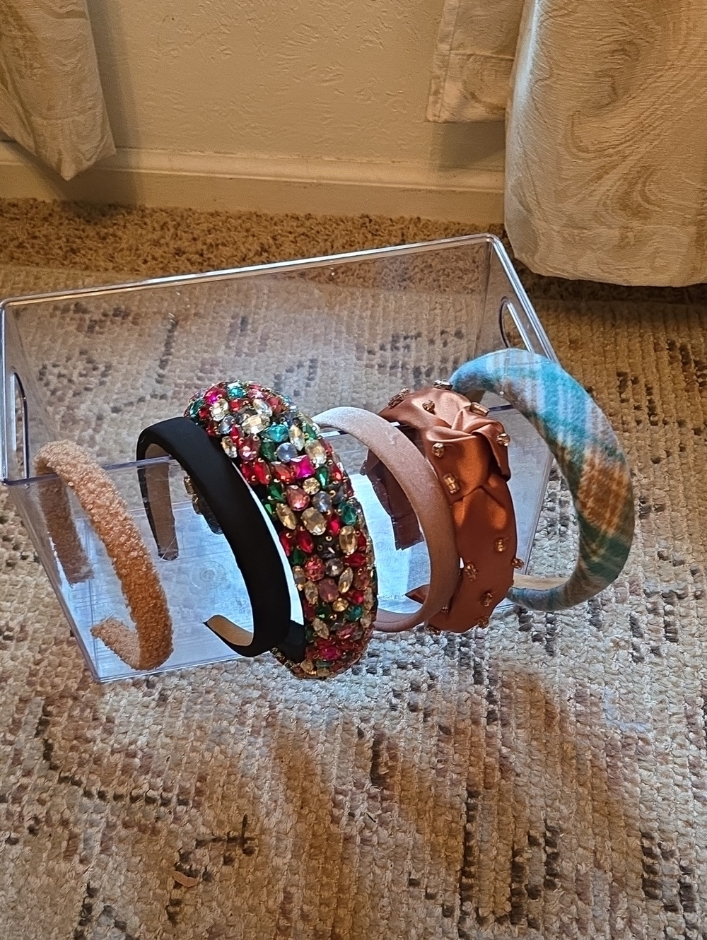 Set of 6 Decorative Headbands - Multicolor Gem & Pastel Styles